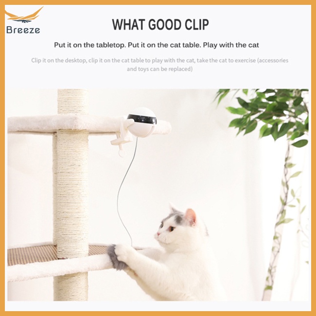 Gậy Đồ Chơi Nâng Bóng Tự Động Tương Tác Vui Nhộn Cho Mèo