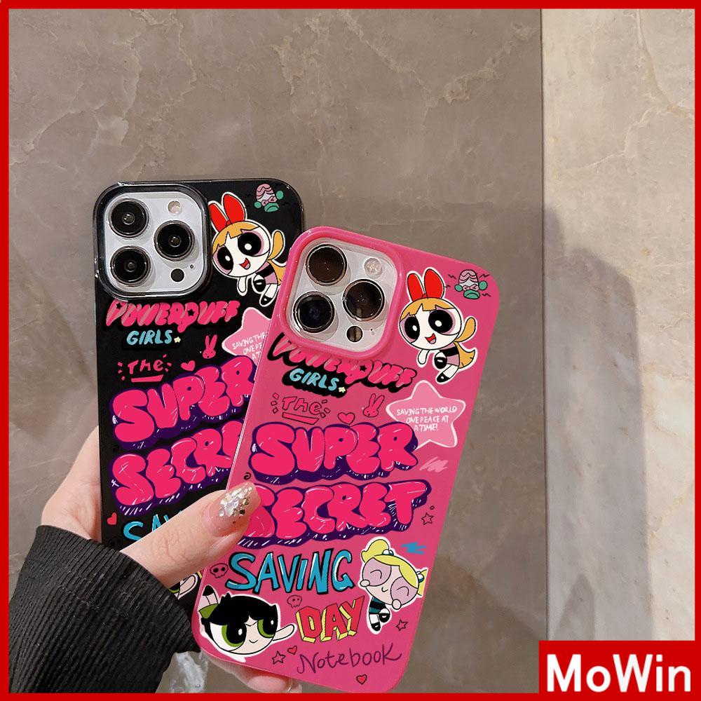 For iPhone 14 Pro Max iPhone Case Black Pink Glossy TPU Soft Case Shockproof Protection Camera Cute Cartoon Compatible with iPhone 13 Pro max 12 Pro Max 11 xr xs max 7Plus 8Plus