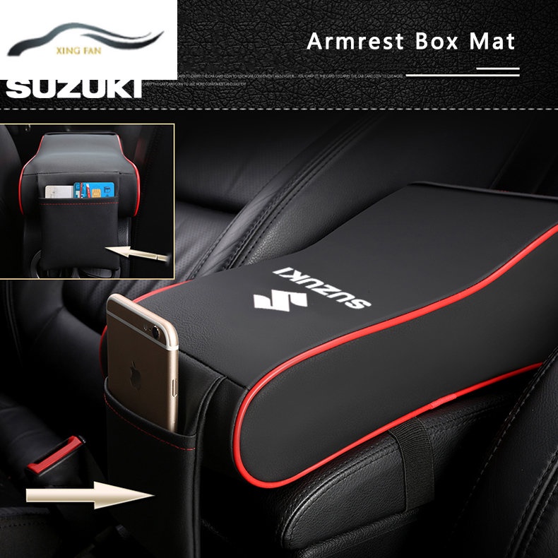 Đệm Da Mềm Lót Hộp Tỳ Tay Xe Hơi Suzuki SWIFT CIAZ XL7 CELERIO ERTIGA DZIRE S-PRESSO