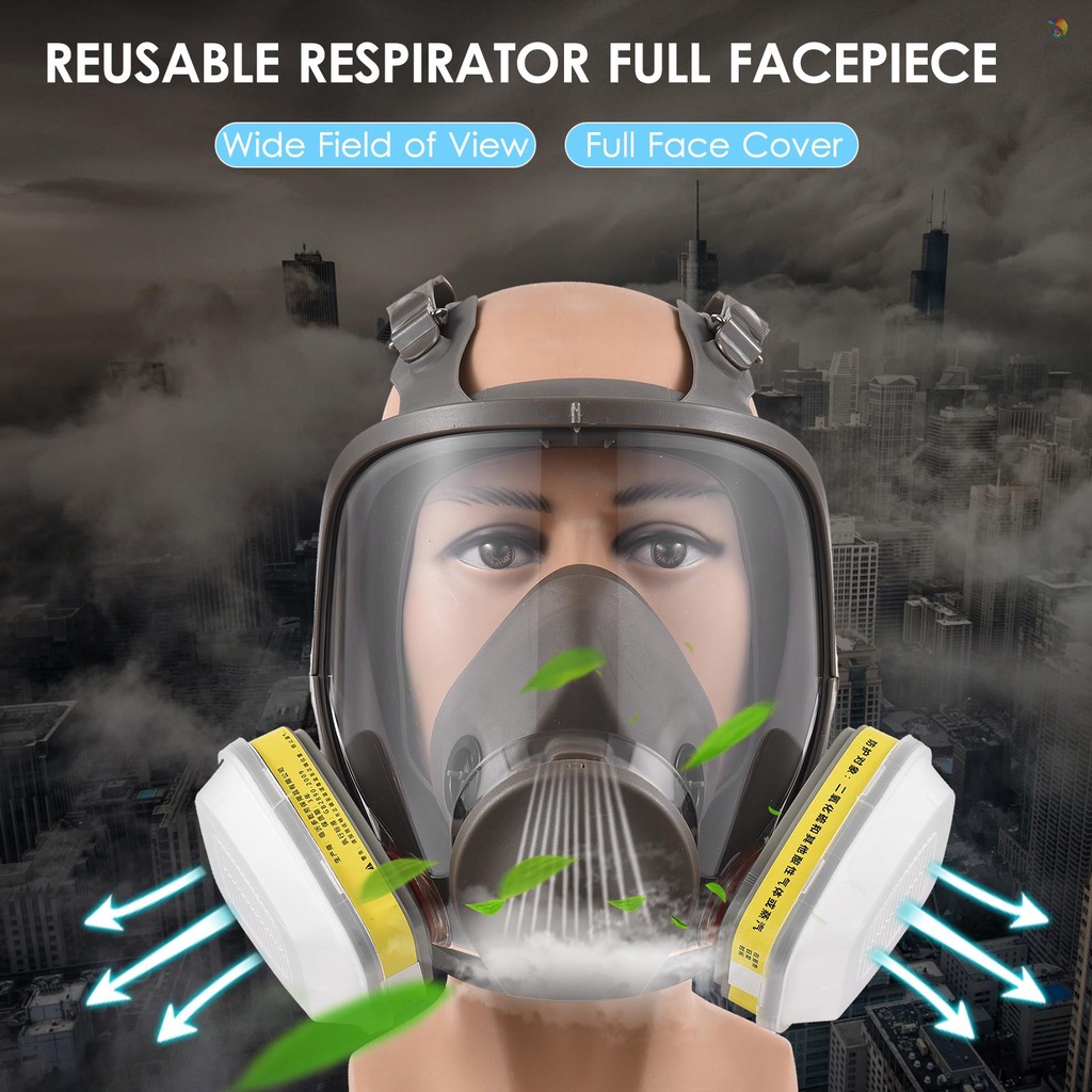 Mặt Nạ Bảo Vệ Toàn Diện Thoáng Khí Độ Che Phủ Toàn Diện 6800 Có Thể Tái Sử Dụng Cho Thợ Hàn / Làm Mộc