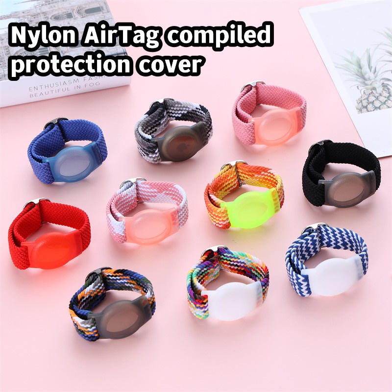Ốp Bảo Vệ Máy Định Vị Đan Len Bằng Nylon Có Khóa Cài Tiện Dụng Cho Apple