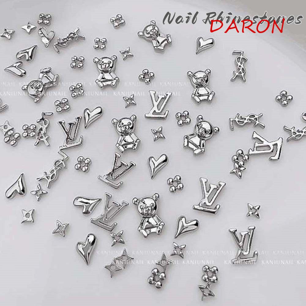 Gấu DARON Trang Trí Móng Tay Xinh Xắn|Phụ Kiện Trang Trí Móng Tay Bằng Hợp Kim In Logo Thời Trang
