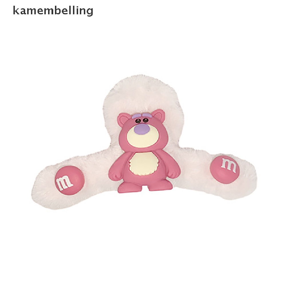 Kamembelling Kẹp Tóc Ba Chiều Hình Gấu Dâu Tây Hoạt Hình Dễ Thương Wen