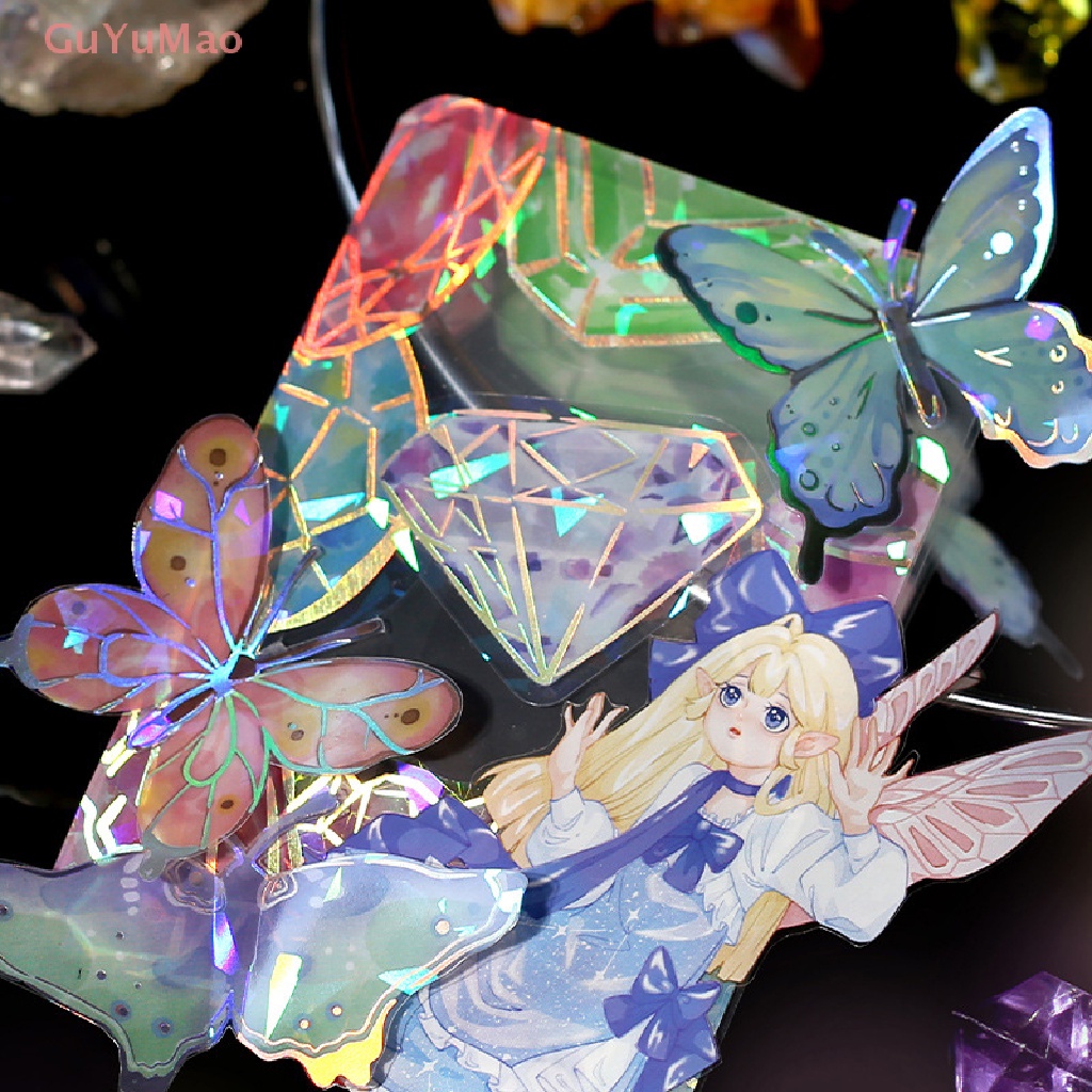 Bộ 20 Miếng Dán Hình Bướm Phong Cách Cổ Điển Dùng Trang Trí Sổ Tay DIY