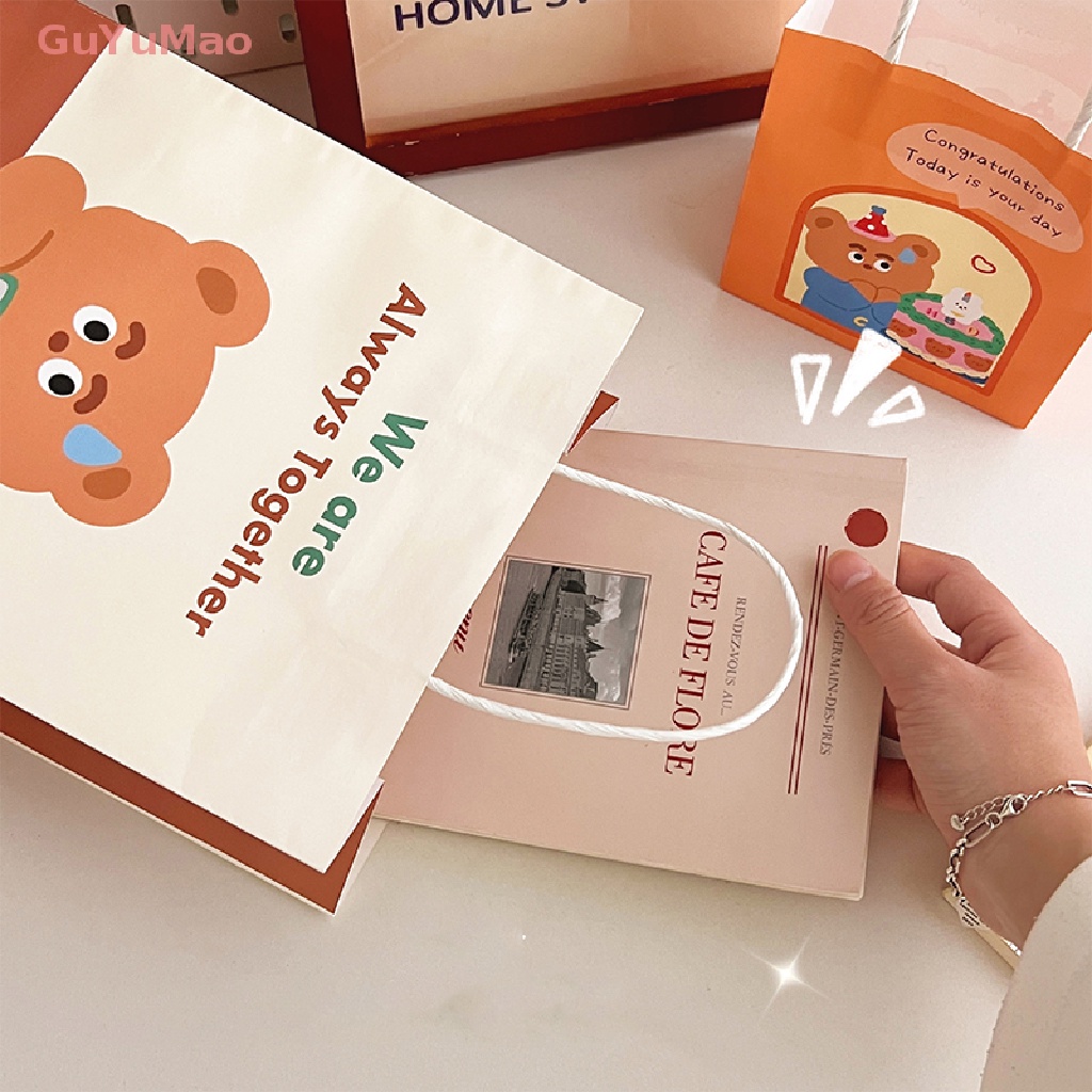 Bộ 5 Túi Giấy Đựng Quà Họa Tiết Hoạt Hình Dễ Thương