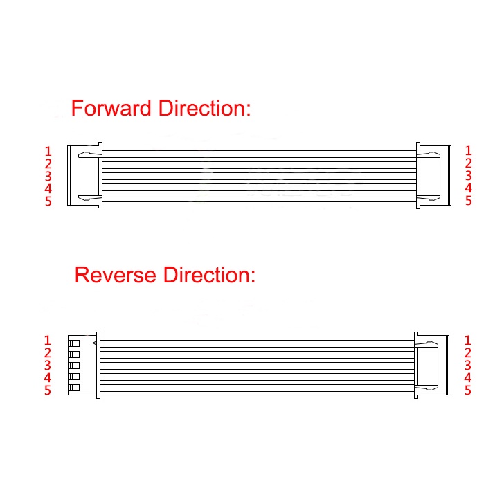 Set 5 Đầu Nối Dây Điện XH 1.25 JST 2 / 3 / 4 / 5 / 6 / 7 / 8 / 9 / 10 Pin 10cm DIY