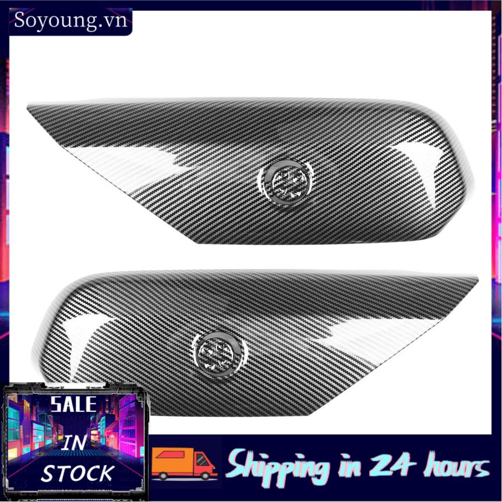 Soyoung Seat Adjustment Button Panel Cover  High Hardness Decal Carbon Fiber Style Scratch Resistant for Car