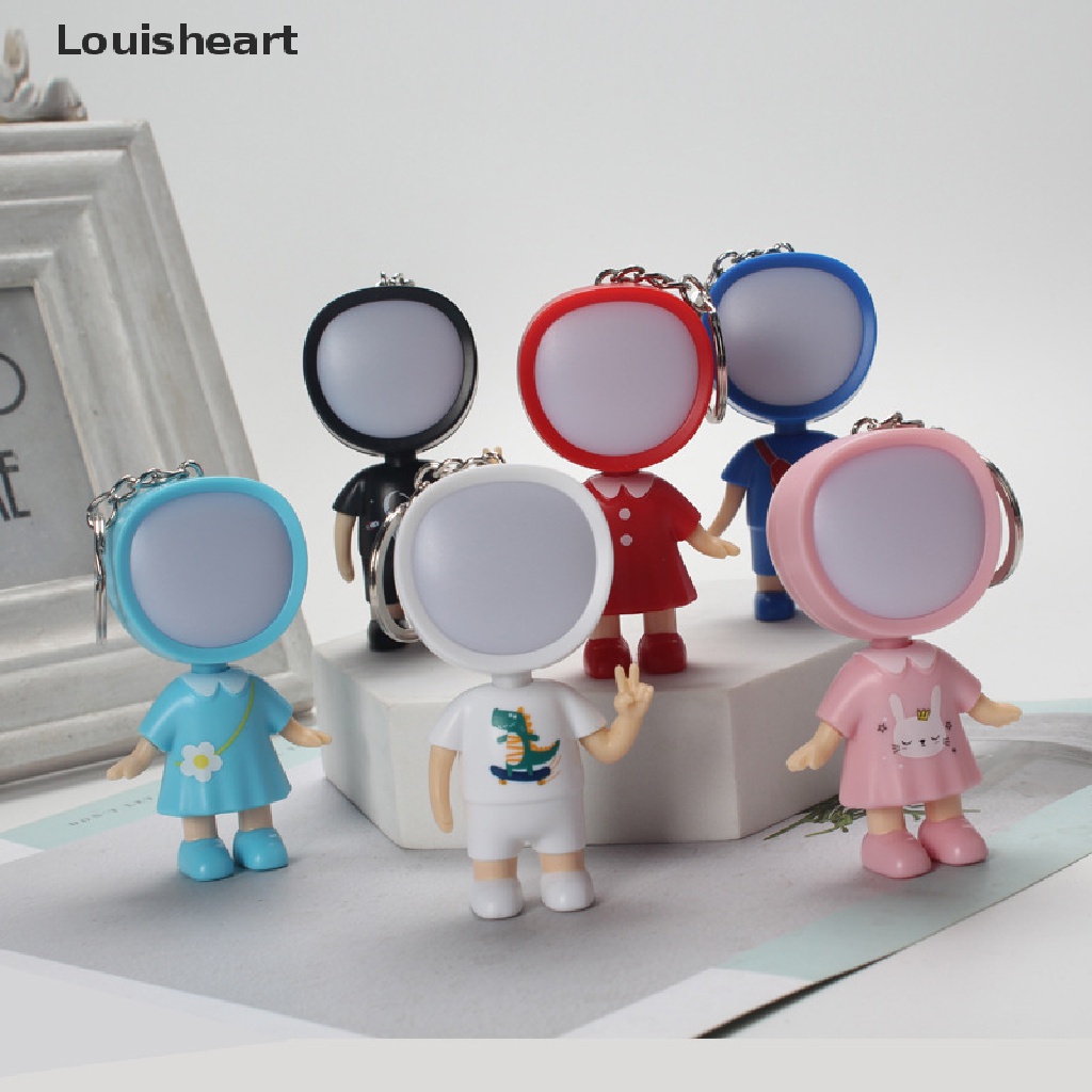 Móc Khóa Đèn Pin Led Louisheart Hình Búp Bê Hoạt Hình Sáng Tạo Bằng Nhựa Bền Bỉ Thích Hợp Làm Quà Sinh Nhật TFG