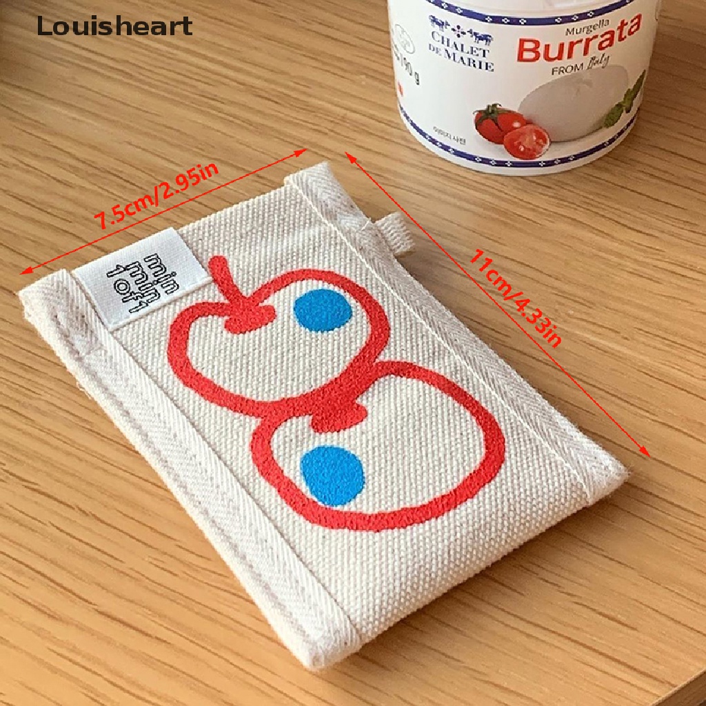 Ví Louisheart Hai Lớp Đựng Thẻ Chống Khử Từ Họa Tiết Graffiti Độc Đáo Cho Apple