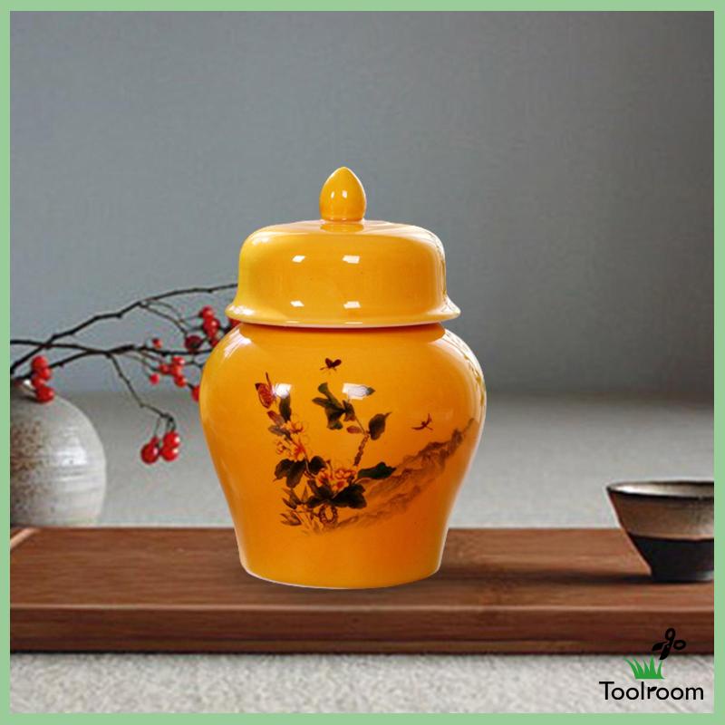 Hũ Gốm Đựng Trà Có Nắp Đậy Tiện Dụng