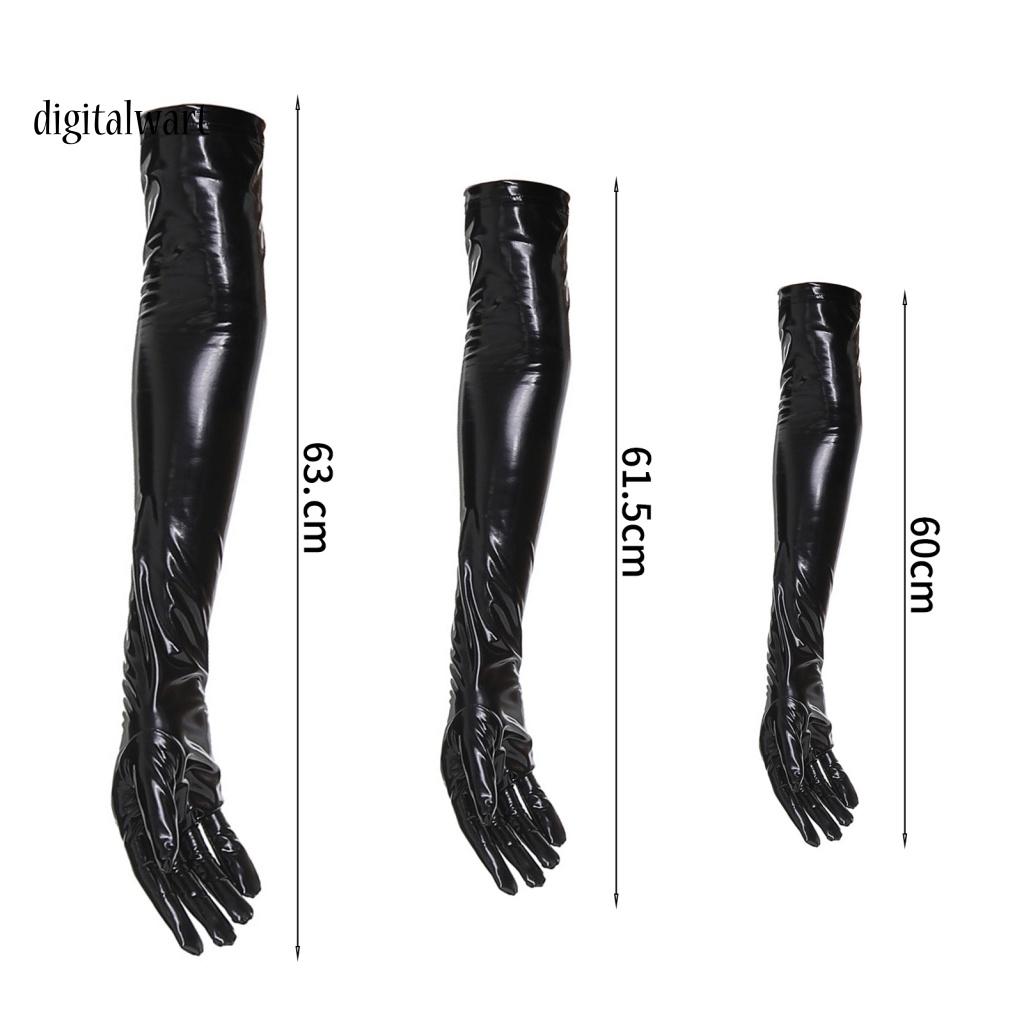 Kỹ Thuật Số| 1 Đôi Găng Tay Da Giả Màu Trơn Độ Đàn Hồi Cao Dùng Biểu Diễn Nhảy Múa Sân Khấu