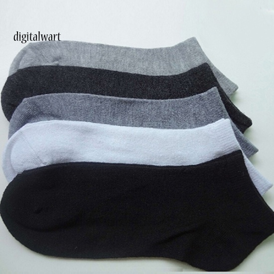 Kỹ Thuật Số| Đôi Vớ Cotton NgắN MàU Trơn ThoáNg Khí ThờI Trang Cho Nam