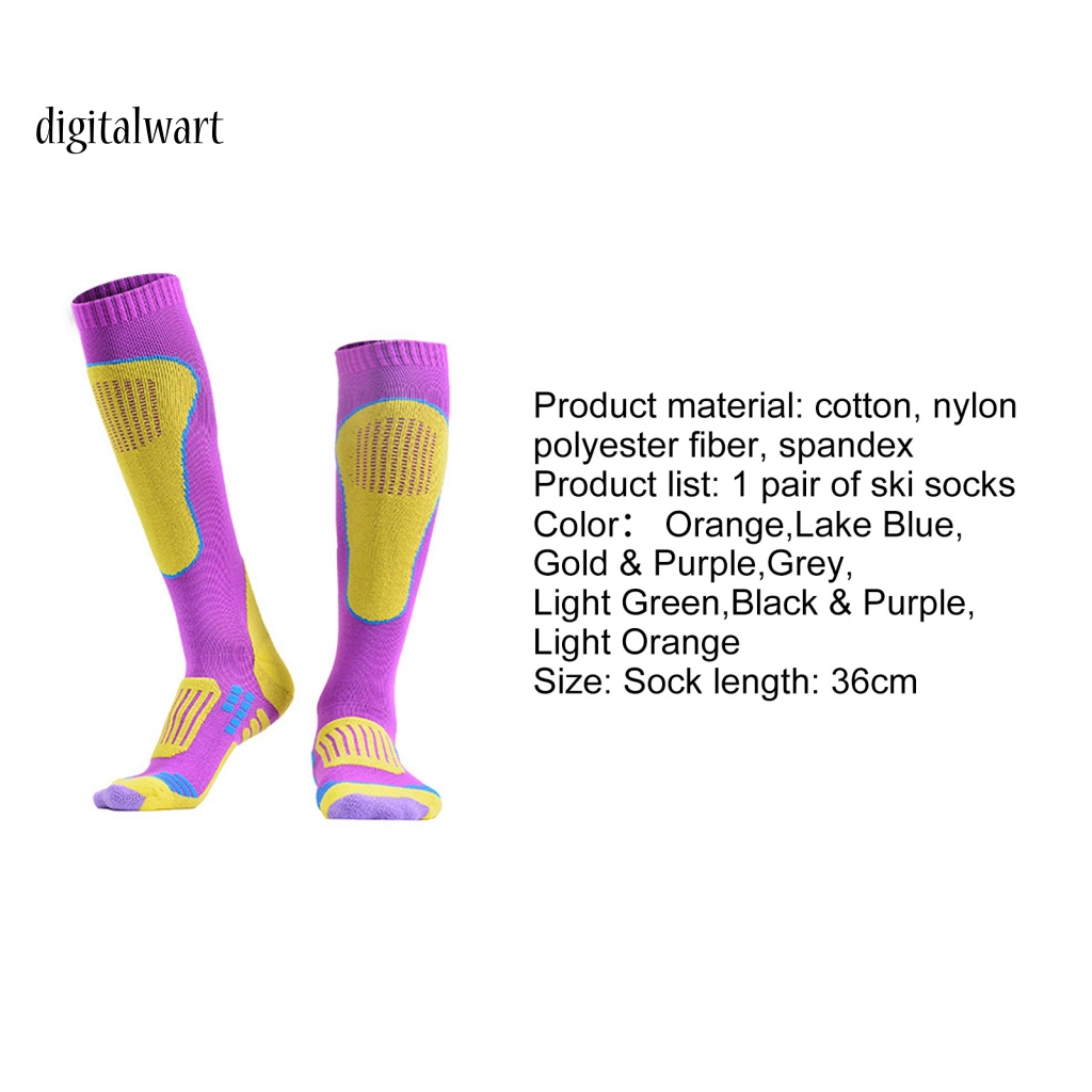 Kỹ Thuật Số| 1 Đôi Tất Trượt Tuyết Dài Đến Đầu Gối Chất Liệu Dày Dặn Ấm Áp Chống Trượt Thời Trang Thu Đông Cho Vớ Leo Núi / Trượt Tuyết / Leo Núi Chất Lượng Cao