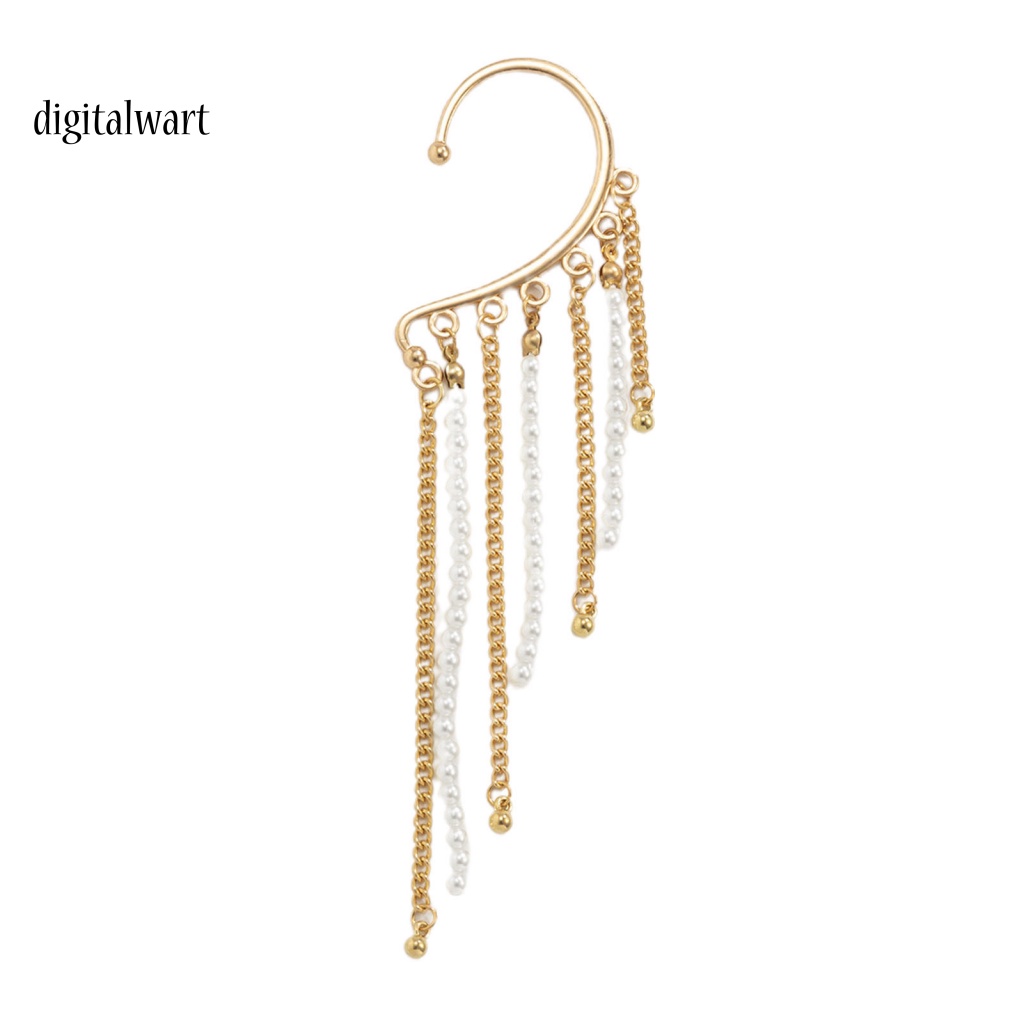 Kỹ Thuật Số| 1 Khuyên Kẹp Vành Tai Tua Rua Phong Cách Vintage Tinh Tế Cho Đám Cưới