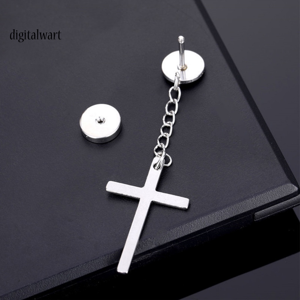 Kỹ Thuật Số| 1 Khuyên Tai Lủng Lẳng Mạ Điện Hình Học Đơn Giản Phong Cách Hip Hop Unisex Mặc Hàng Ngày