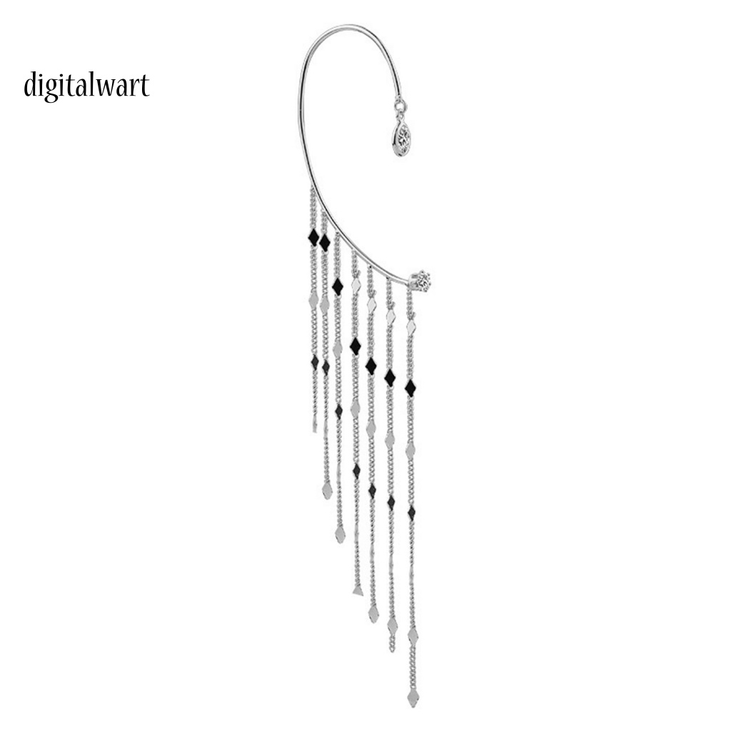 Kỹ Thuật Số| 1 Khuyên Kẹp Vành Tai Tua Rua Phong Cách Vintage