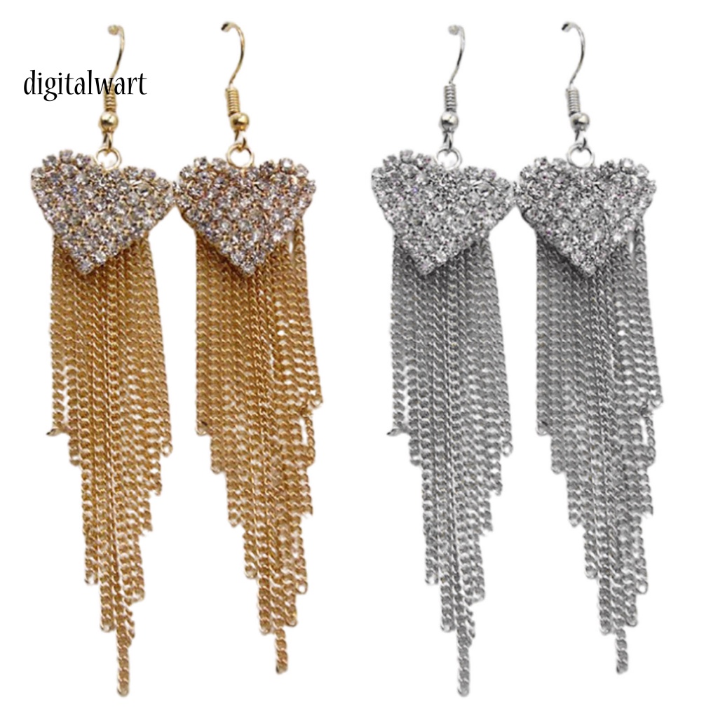 Kỹ Thuật Số| 1 Đôi Bông Tai Xỏ Lỗ Hình Trái Tim Bằng Hợp Kim Trang Trí Hàng Ngày