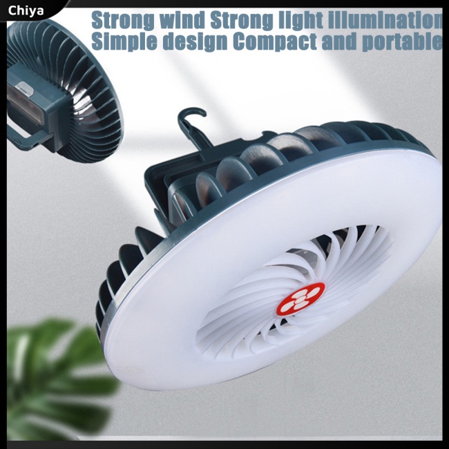 Quạt Usb Đa Năng Có Đèn Kèm Sạc Tiện Dụng Mang Theo Du Lịch Cắm Trại