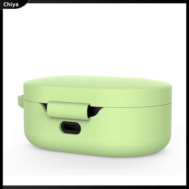 Vỏ Bảo Vệ Hộp Sạc Tai Nghe Redmi Airdots Bằng Silicon Màu Trơn Thời Trang