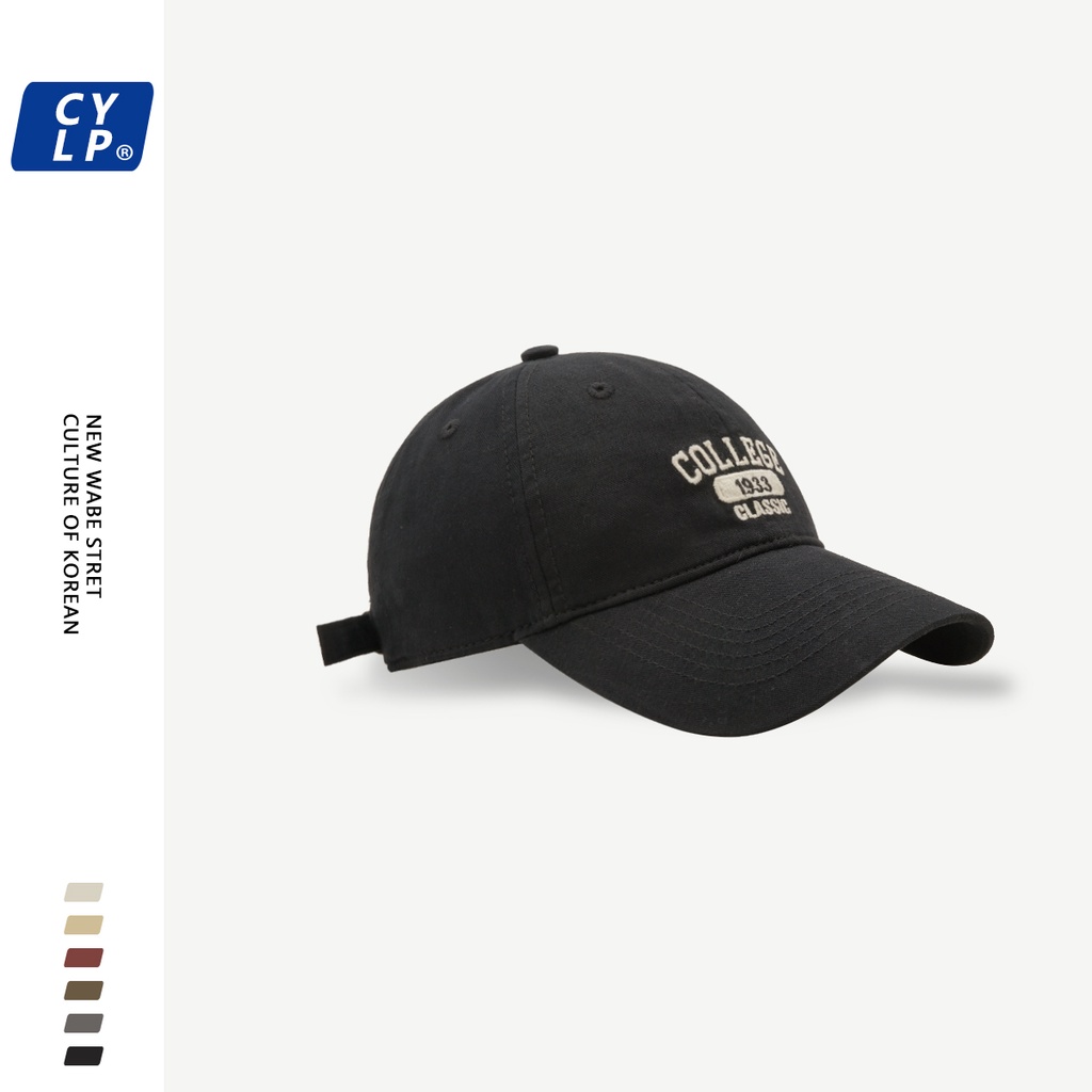 Mũ Lưỡi Trai Thêu Chữ Dongdaemun Phong Cách Đường Phố Hàn Quốc Cá Tính