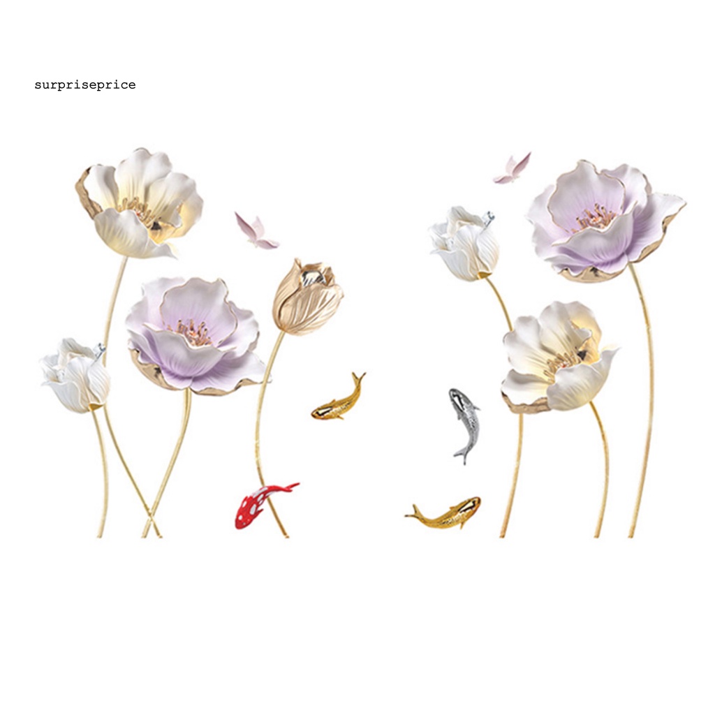 1 Bộ Miếng Dán Tường Bằng PVC Tự Dính Dễ Dán Chắc Chắn Dùng Trang Trí Nhà Cửa