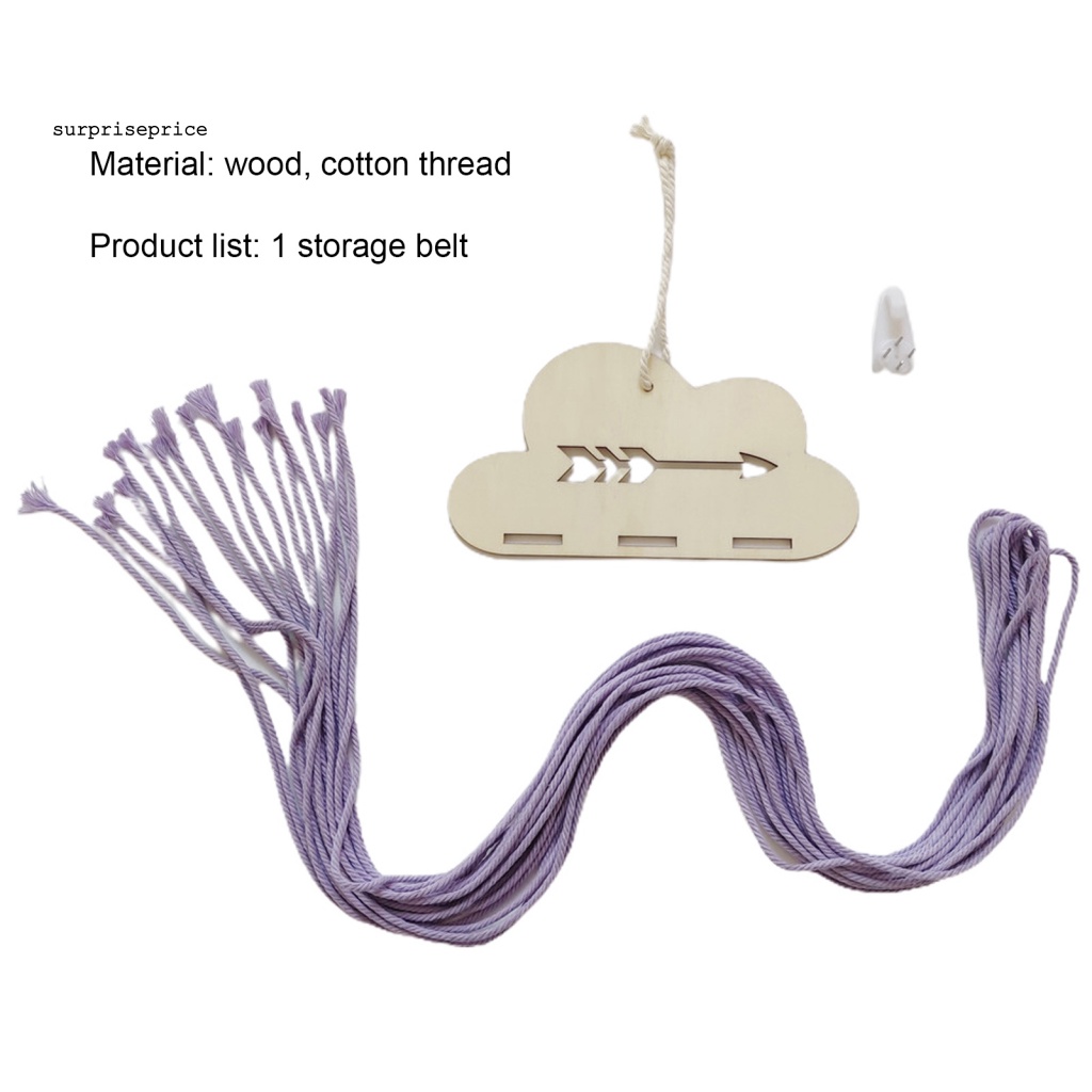 Giá Đỡ Kẹp Tóc Bằng Cotton Hình Đám Mây Hoạt Hình Sức Chứa Lớn Sắp Xếp Gọn