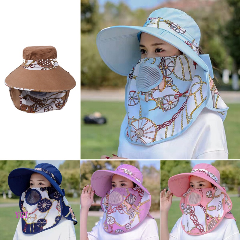 Ygt Nón Panama Rộng Vành Thoáng Khí Chống Nắng Có Thể Gấp Gọn Cho Nam Nữ