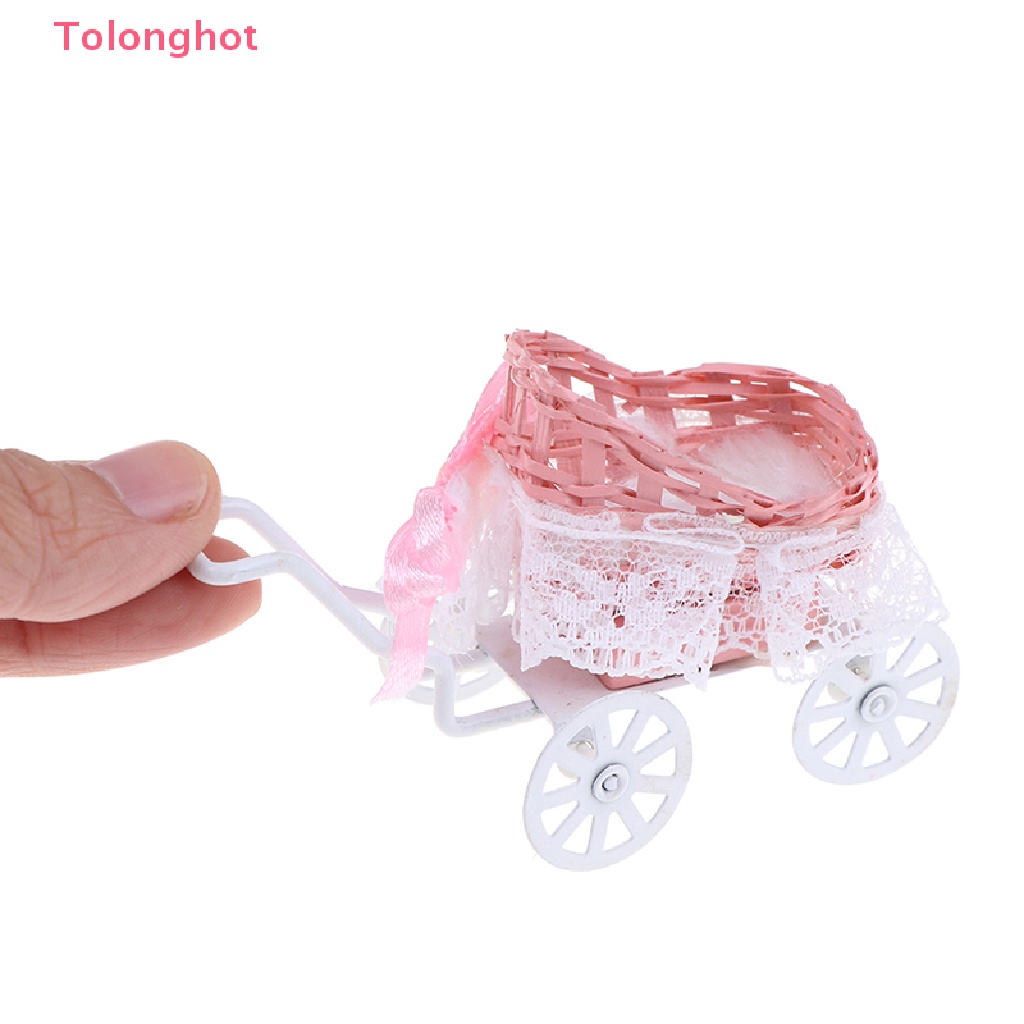 1 Mô Hình Xe Ngựa Gỗ Mini Tỉ Lệ 1: 12 Trang Trí Nhà Búp Bê