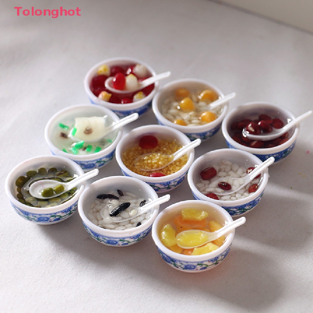 Bát Ăn Tráng Miệng Mini Tỉ Lệ 1: 6 Dùng Trang Trí Nhà Búp Bê