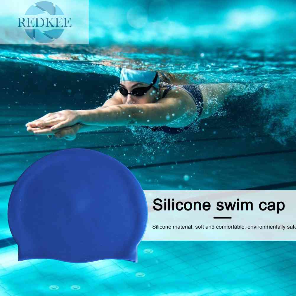 Mũ Bơi Co Giãn Bằng Silicon Thoải Mái Tiện Dụng Cho Các Môn Thể Thao Dưới Nước