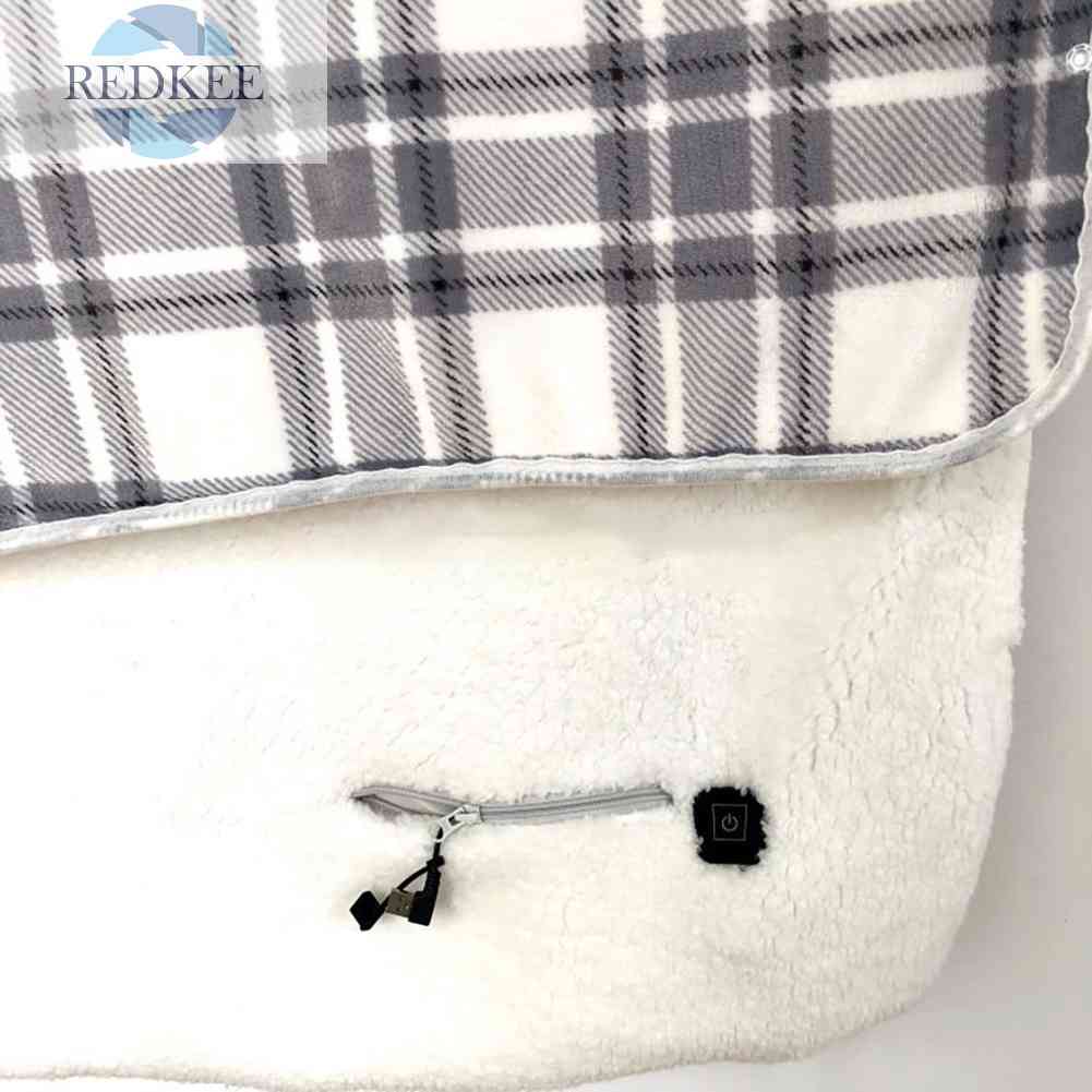 Chăn Sưởi Ấm Đầu Gối / Lưng Chạy Điện USB Tiện Dụng Cho Gia Đình / Văn