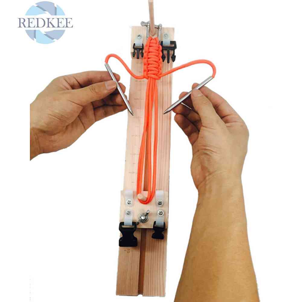 Bộ Dụng Cụ Dệt Vòng Đeo Tay Bằng Gỗ Có Thể Điều Chỉnh Độ Dài