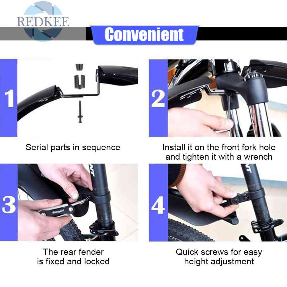 Tấm Chắn Bùn 20 24 26 27.5 Inch Cho Xe Đạp