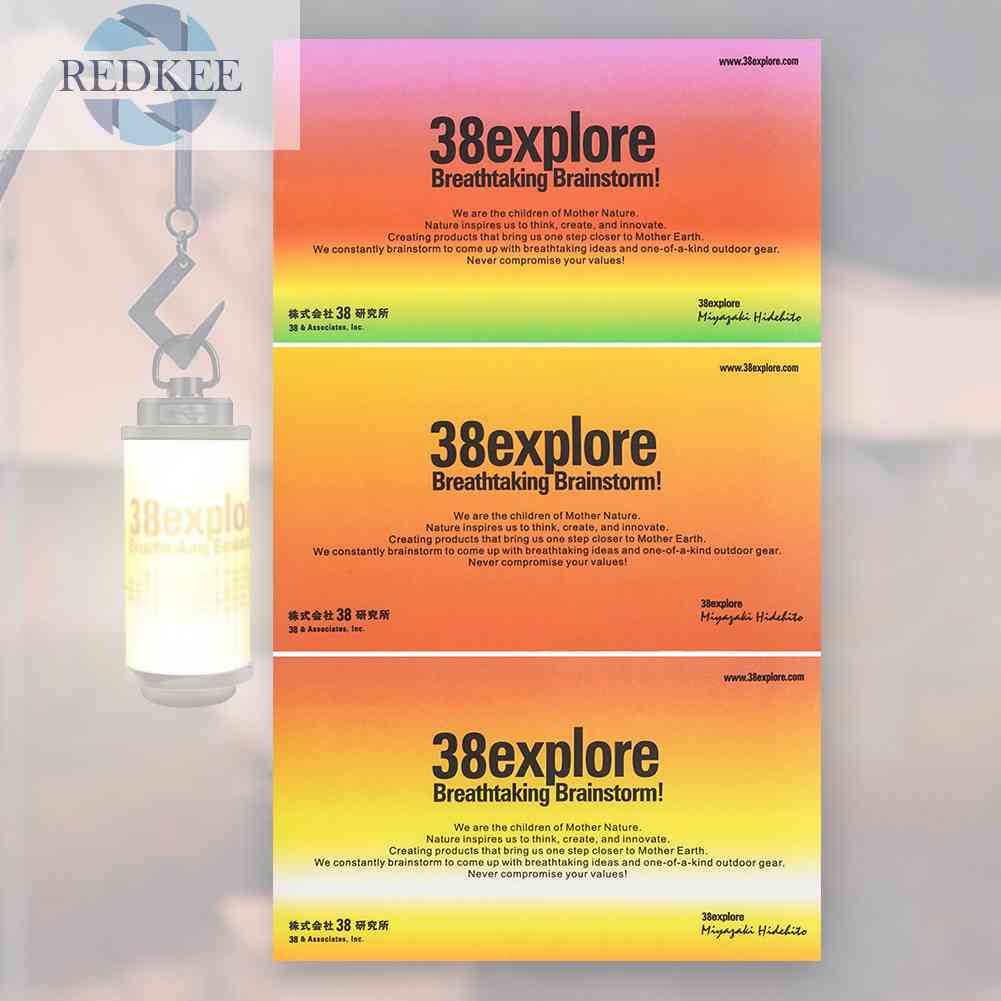 Set 3 Miếng Dán Trang Trí Đèn 38 Explore 38-KT Tiện Dụng Khi Đi Cắm Trại