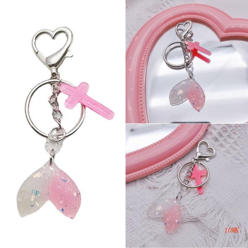 Móc Khóa Hình Đuôi Cá Phong Cách Hàn Quốc DIY