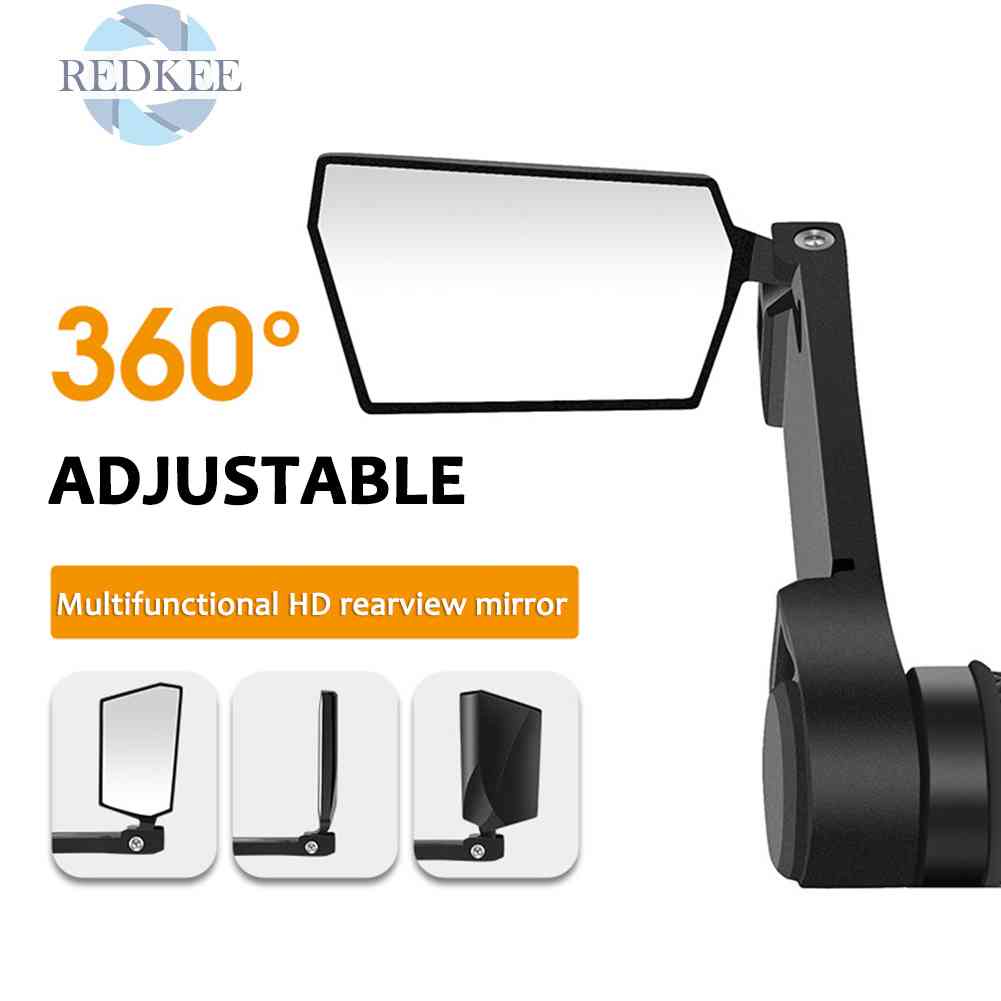 Gương Chiếu Hậu Phản Quang Gắn Tay Lái Xe Đạp