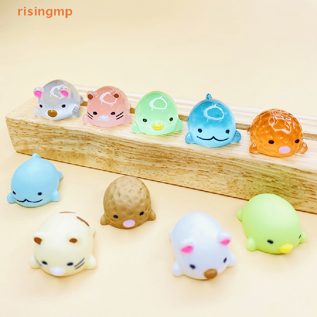 [risingmp] 5 Đồ trang trí Trang Trí Mini Bằng Nhựa Phát Sáng Trong Bóng Tối