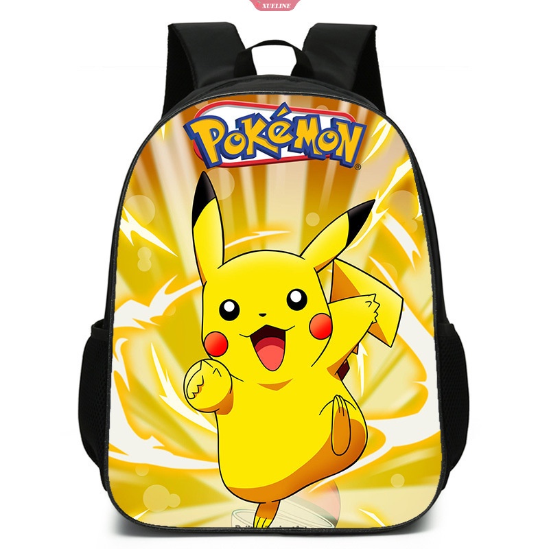 Ba Lô Đi Học Sức Chứa Lớn Chống Nước In Hình Pikachu Dễ Thương Cho Bé Trai Tiểu Học [Wo]