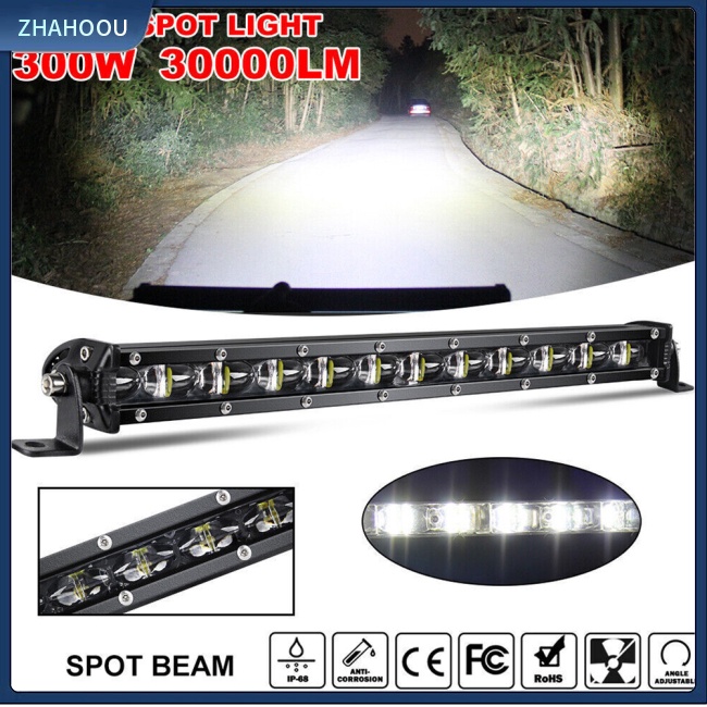 ☃Nhà Cửa☃ Dải Đèn Led 6d 14-inch Siêu Mỏng Gắn Cản Trước Xe Hơi