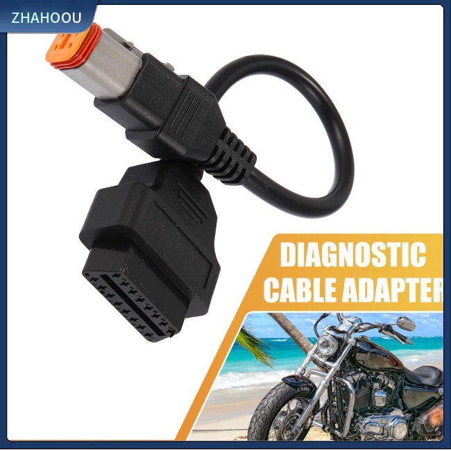 ☃Nhà Cửa☃ Dây Cáp Chuyển Đổi 4pin Sang 16pin Obd2 Cho Xe Mô Tô Davidson