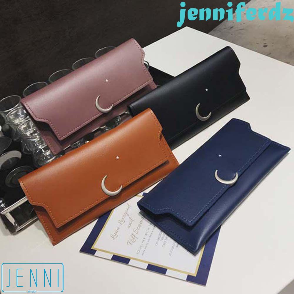 Ví Da PU Đựng Thẻ Tín Dụng / Tiền Xu / Thẻ ID In Họa Tiết Trăng Sao Dành Cho Nữ