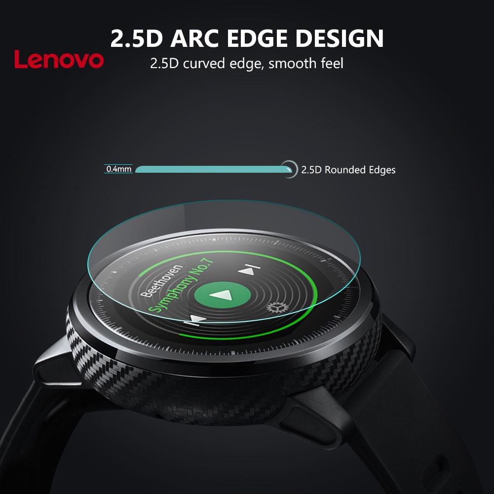 Set 2 Kính Cường Lực Bảo Vệ Màn Hình Đồng Hồ Hình Tròn 34-43mm