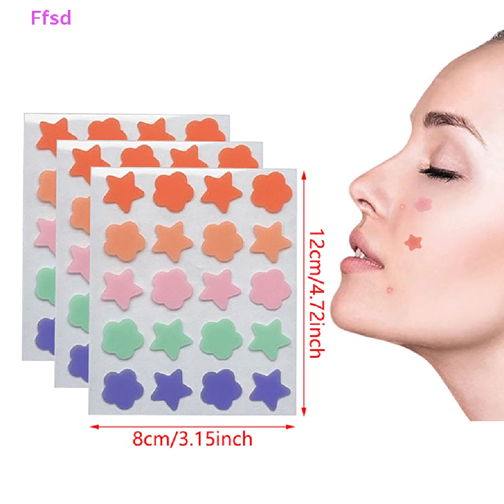 Set 20 / 24 Miếng Dán Hỗ trợ giảm mụn Vô Hình Nhiều Màu Sắc