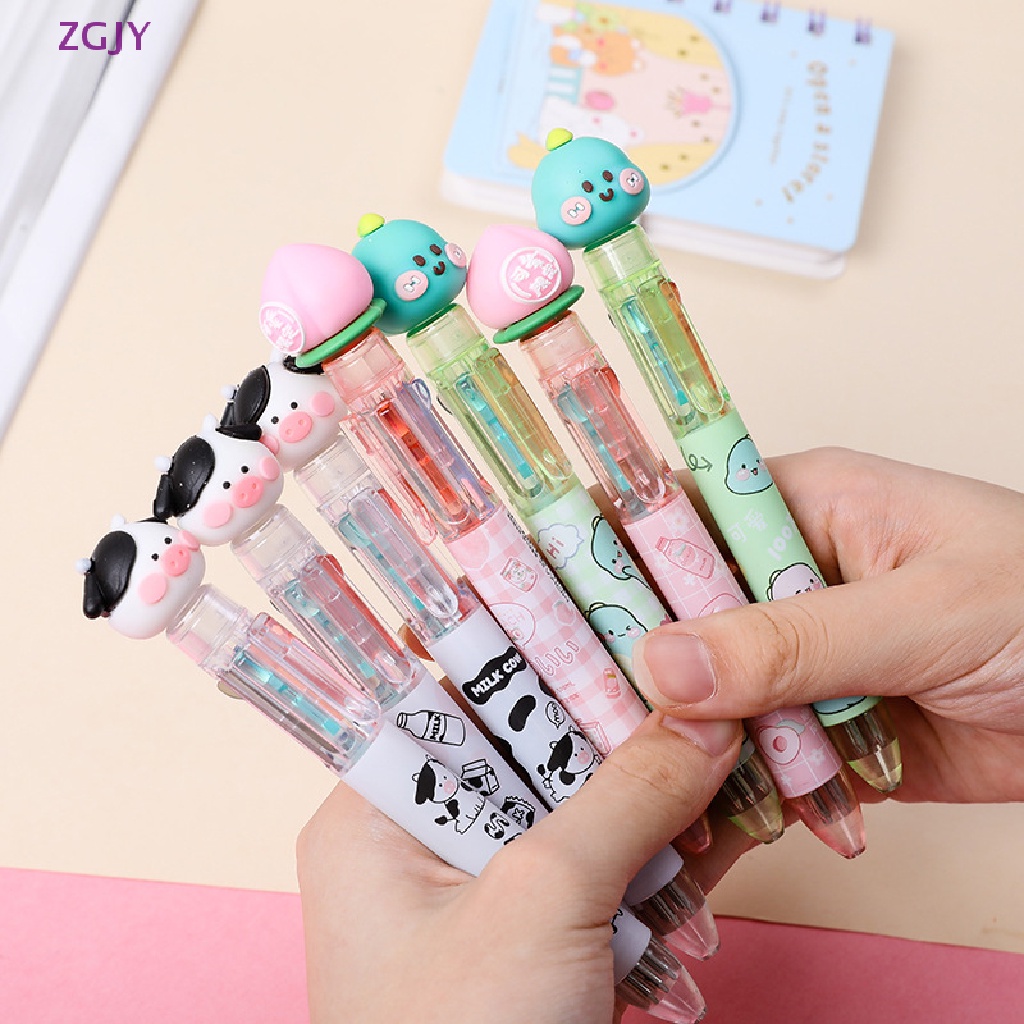 Bút Bi 4 Màu Họa Tiết Hoạt Hình Xinh Xắn Mới