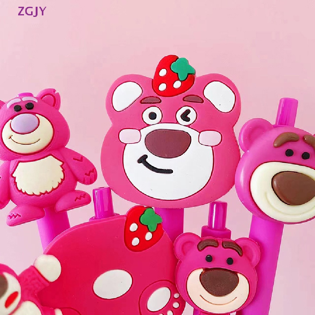 1 Bút Mực Gel Dạng Nhấn Hình Chú Gấu Hoạt Hình Dễ Thương Mới