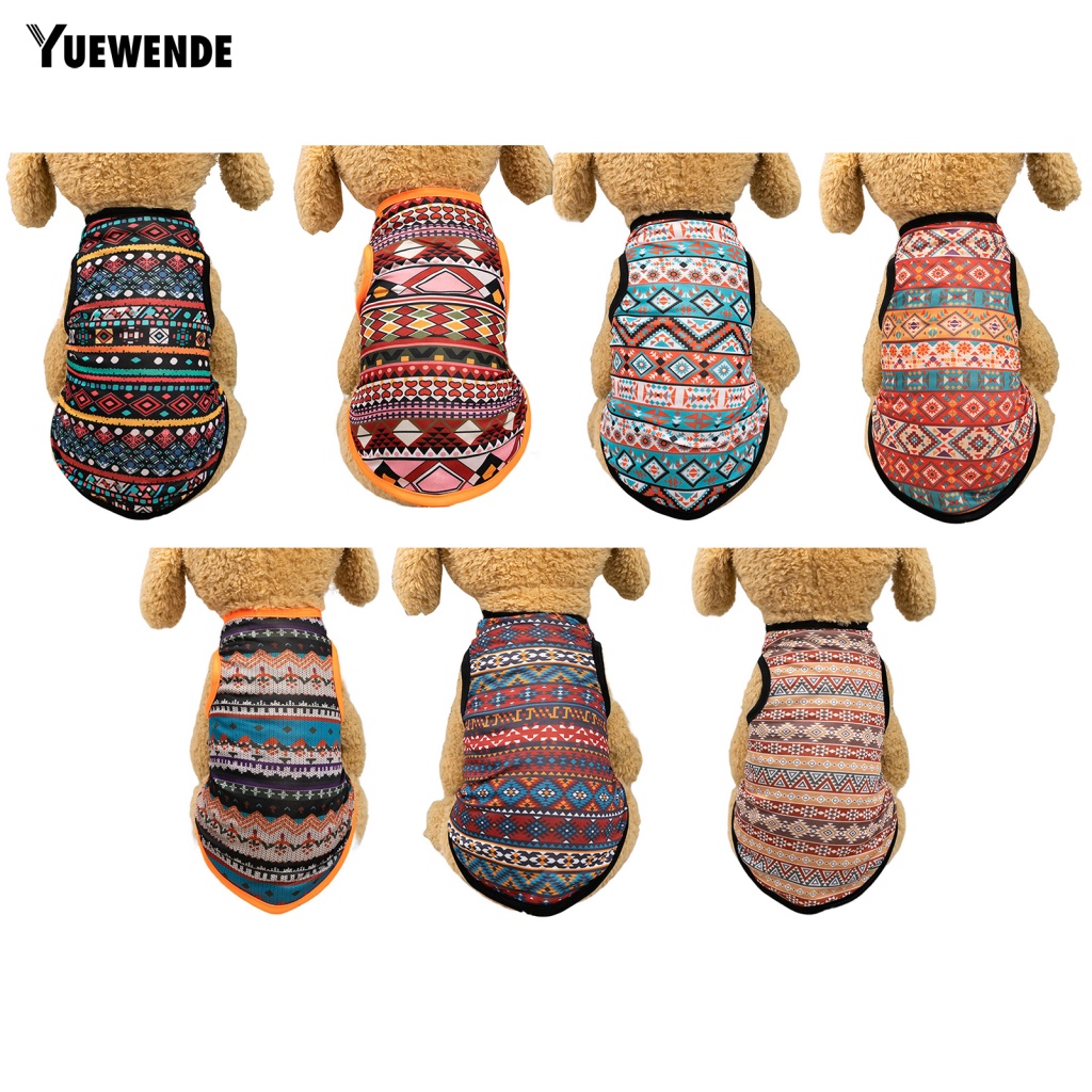 Áo Mùa Hè YE.B Không Tay Dễ Lên Màu Cho Thú Cưng