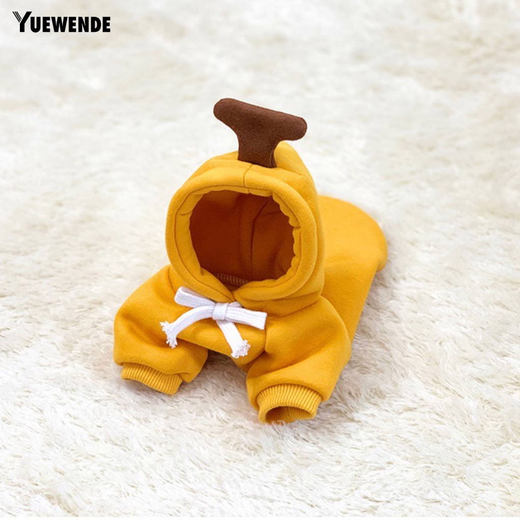 Áo Hoodie Có Dây Rút Hình Củ Cà Rốt / Chuối Giữ Ấm Mùa Thu Đông Cho Cún Cưng