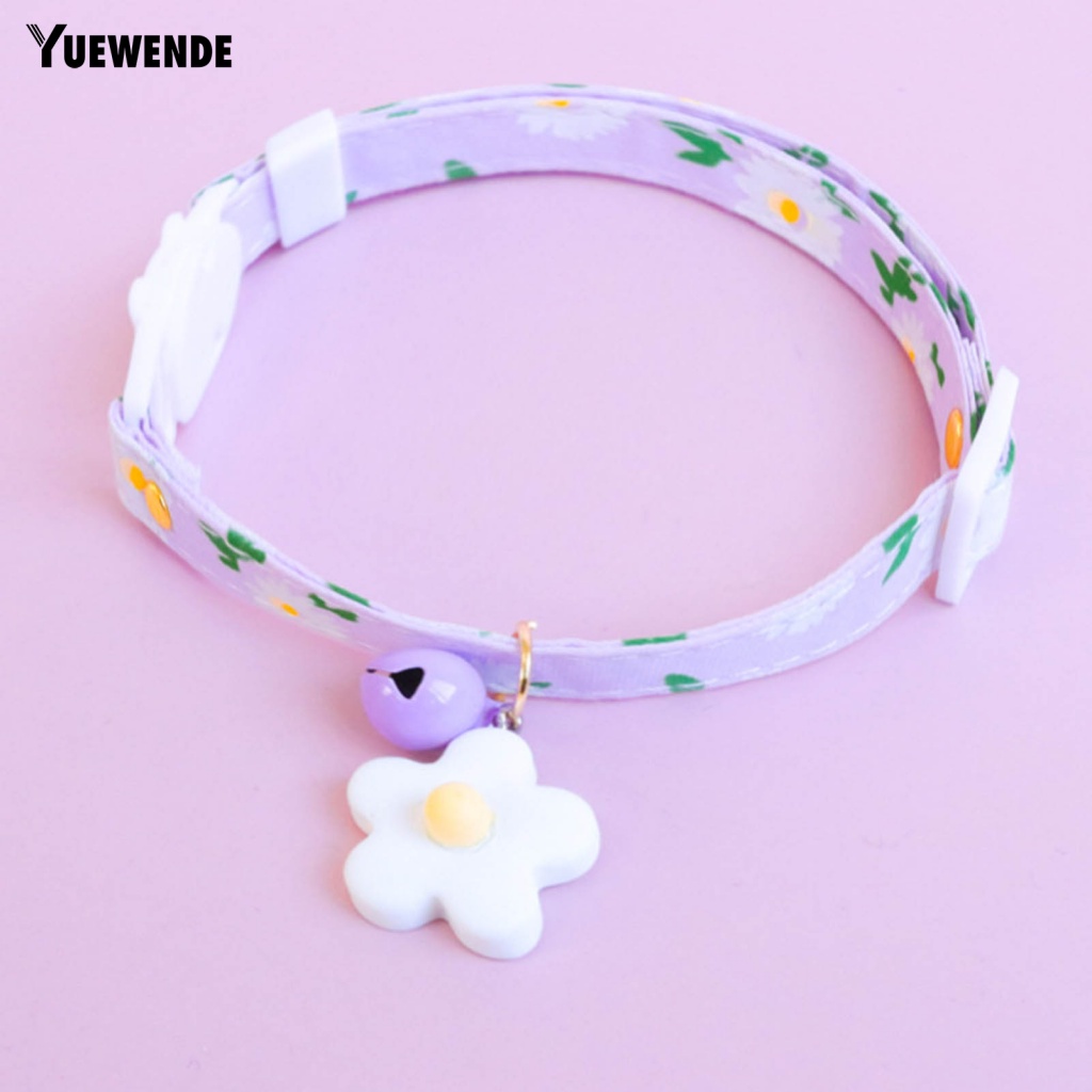 Ye.b Vòng Cổ Thủ Công Mịn Màng Có Chuông Sành Điệu Dành Cho Chó Mèo