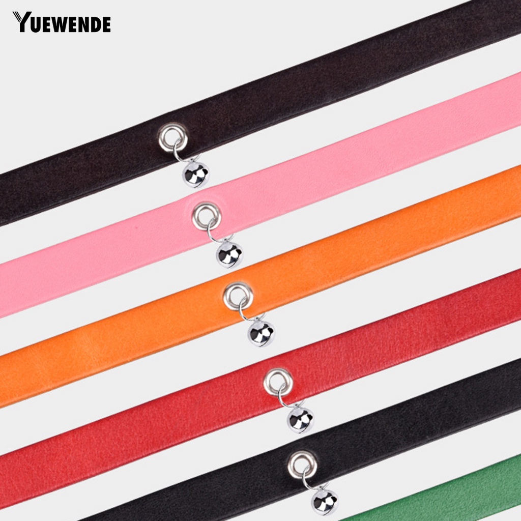 Vòng Cổ Da Bò Gắn Chuông Siêu Bền Cho Thú Cưng