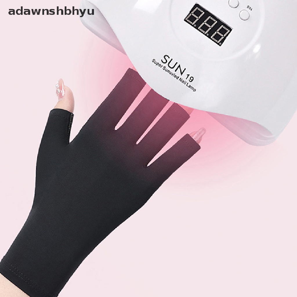 1 Đôi Găng Tay Chống Tia UV Không Ngón Tiện Dụng Khi Làm Móng